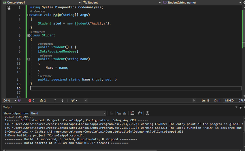 Introduction to C# 11 and its new features